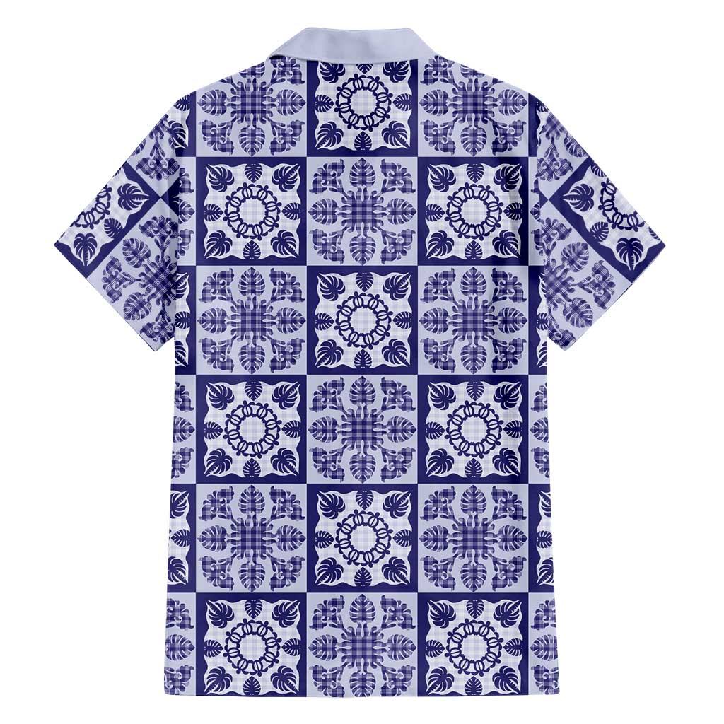 Polu Palaka Quilt Hawaii Family Matching Off The Shoulder Long Sleeve Dress and Hawaiian Shirt Hawaiian Tropical Monstera Sea Turtle