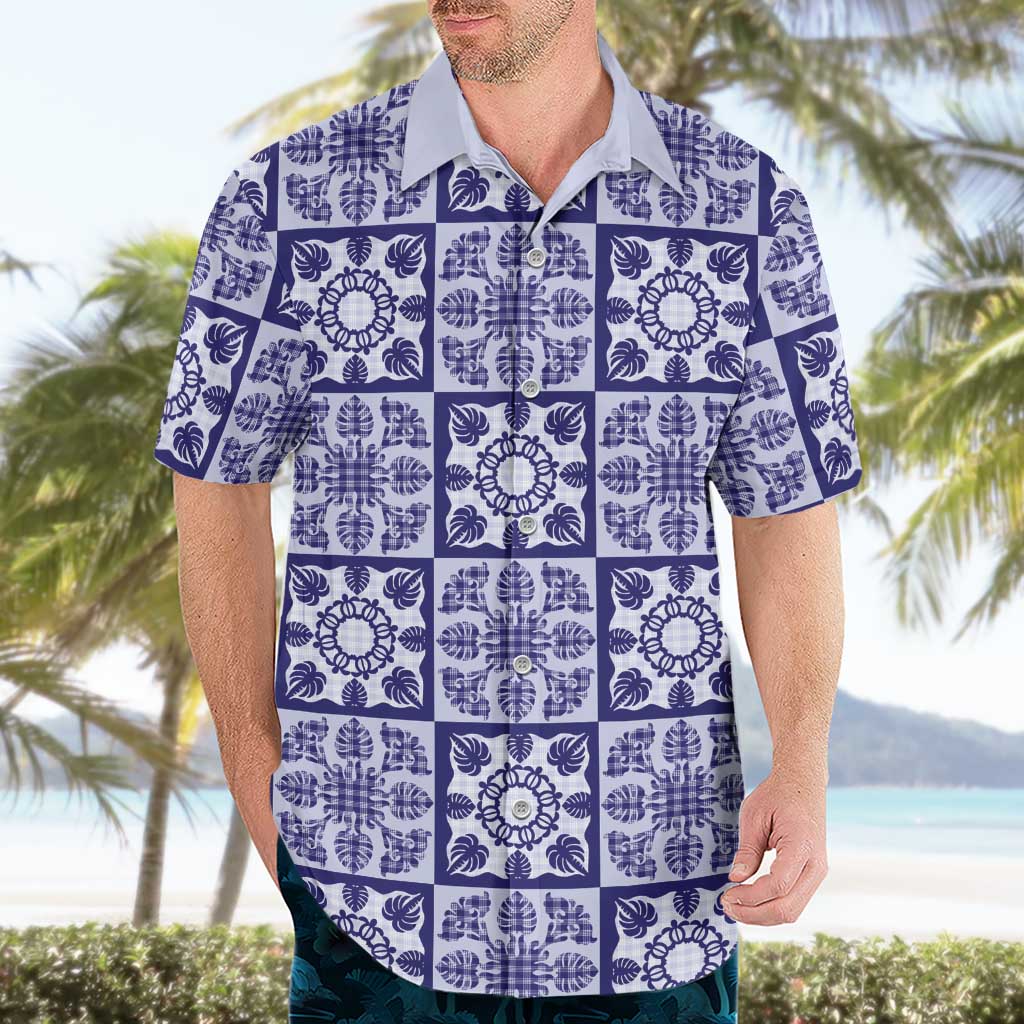 Polu Palaka Quilt Hawaii Hawaiian Shirt Hawaiian Tropical Monstera Sea Turtle LT14 - Polynesian Pride