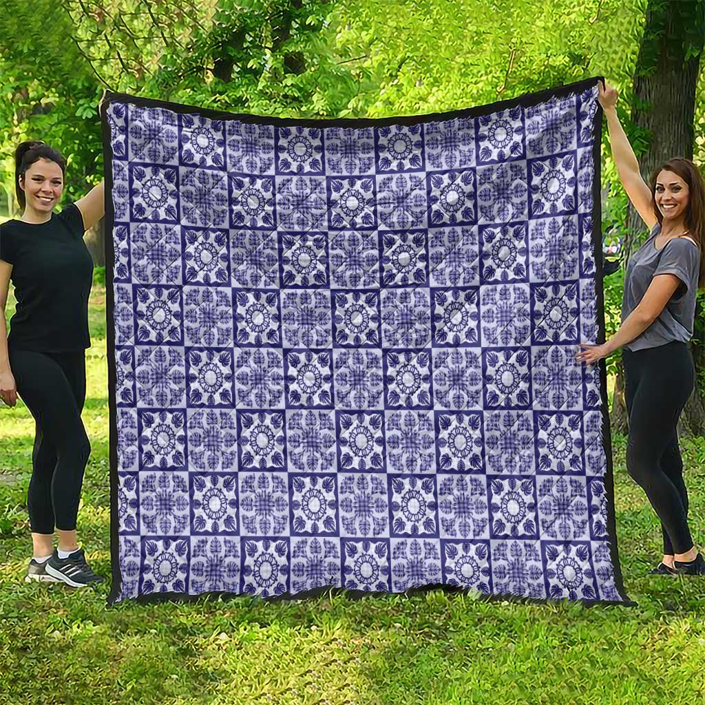 Polu Palaka Quilt Hawaii Quilt Hawaiian Tropical Monstera Sea Turtle LT14 - Polynesian Pride