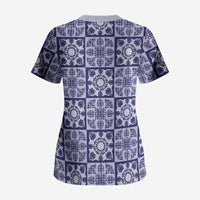 Polu Palaka Quilt Hawaii Scrub Top Hawaiian Tropical Monstera Sea Turtle LT14 - Polynesian Pride