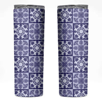 Polu Palaka Quilt Hawaii Skinny Tumbler Hawaiian Tropical Monstera Sea Turtle