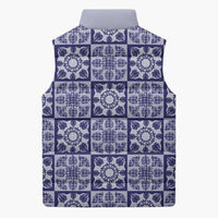 Polu Palaka Quilt Hawaii Sleeveless Puffer Jacket Hawaiian Tropical Monstera Sea Turtle LT14 - Polynesian Pride