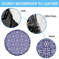 Polu Palaka Quilt Hawaii Spare Tire Cover Hawaiian Tropical Monstera Sea Turtle LT14 - Polynesian Pride
