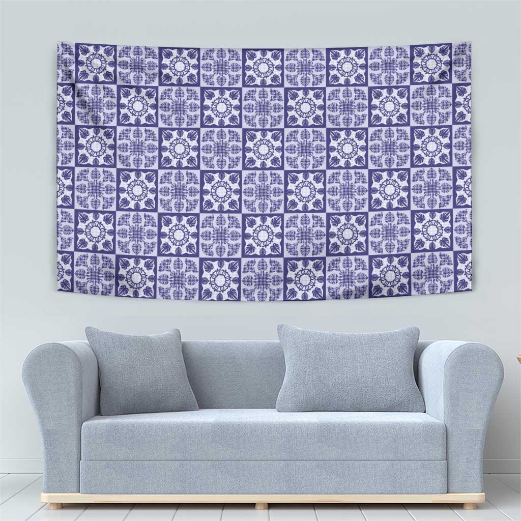 Polu Palaka Quilt Hawaii Tapestry Hawaiian Tropical Monstera Sea Turtle LT14 - Polynesian Pride