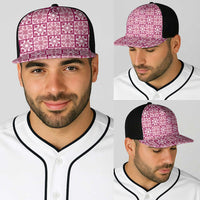 Akala Palaka Quilt Hawaii Baseball Net Cap Hawaiian Tropical Monstera Sea Turtle LT14 - Polynesian Pride