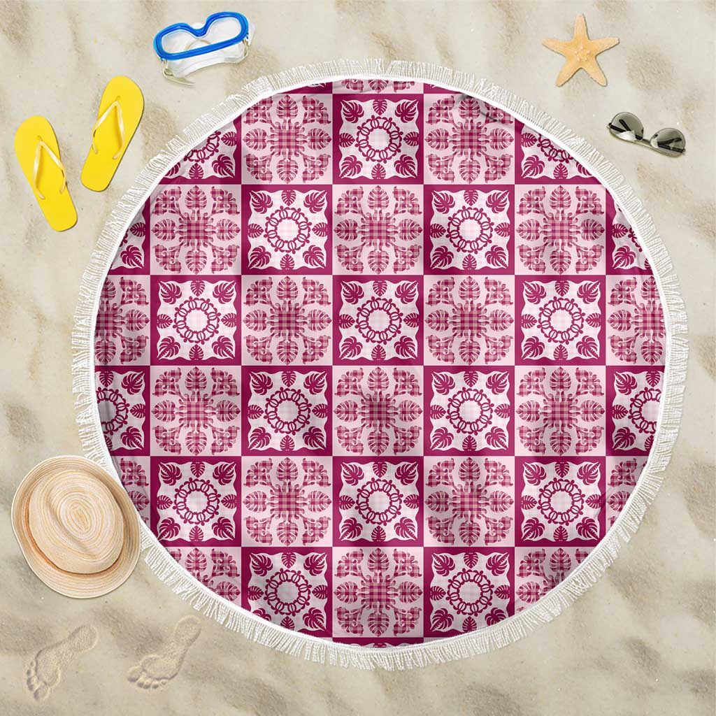 Akala Palaka Quilt Hawaii Beach Blanket Hawaiian Tropical Monstera Sea Turtle
