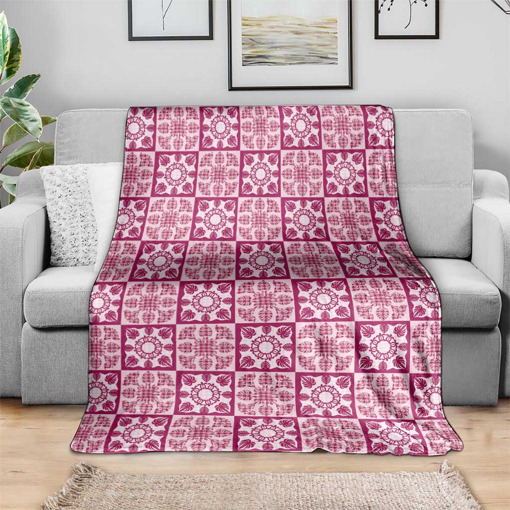 Akala Palaka Quilt Hawaii Blanket Hawaiian Tropical Monstera Sea Turtle