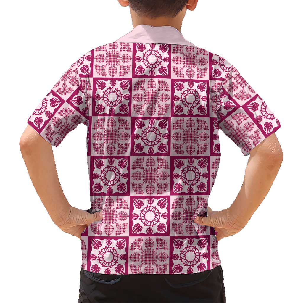 Akala Palaka Quilt Hawaii Family Matching Puletasi and Hawaiian Shirt Hawaiian Tropical Monstera Sea Turtle