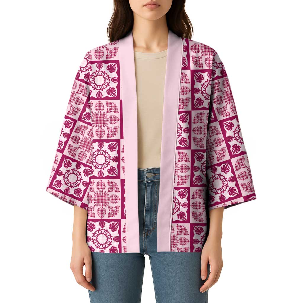 Akala Palaka Quilt Hawaii Kimono Hawaiian Tropical Monstera Sea Turtle