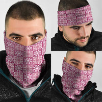 Akala Palaka Quilt Hawaii Neck Gaiter Hawaiian Tropical Monstera Sea Turtle LT14 - Polynesian Pride