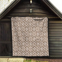 Beige Palaka Quilt Hawaii Quilt Hawaiian Tropical Monstera Sea Turtle
