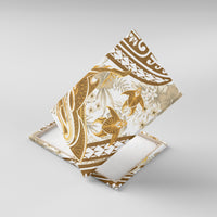 Gold Polynesia Canvas Wall Art Polynesian Turtle Shark Tattoo Tropical Vintage