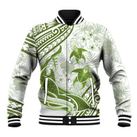 Lime Green Polynesia Baseball Jacket Polynesian Turtle Shark Tattoo Tropical Vintage LT14 Unisex Lime Green - Polynesian Pride