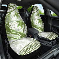 Lime Green Polynesia Car Seat Cover Polynesian Turtle Shark Tattoo Tropical Vintage