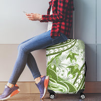 Lime Green Polynesia Luggage Cover Polynesian Turtle Shark Tattoo Tropical Vintage LT14 - Polynesian Pride