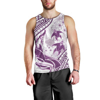 Purple Polynesia Men Tank Top Polynesian Turtle Shark Tattoo Tropical Vintage LT14 - Polynesian Pride