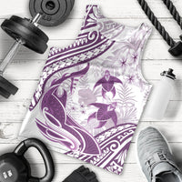 Purple Polynesia Men Tank Top Polynesian Turtle Shark Tattoo Tropical Vintage LT14 - Polynesian Pride