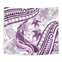 Purple Polynesia Tapestry Polynesian Turtle Shark Tattoo Tropical Vintage LT14 - Polynesian Pride