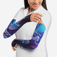 Polynesia Jellyfish Memorial Personalised Arm Sleeves Infinity Jellies Polynesian Pattern