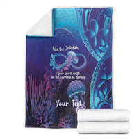 Polynesia Jellyfish Memorial Personalised Blanket Infinity Jellies Polynesian Pattern