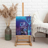 Polynesia Jellyfish Memorial Personalised Canvas Wall Art Infinity Jellies Polynesian Pattern