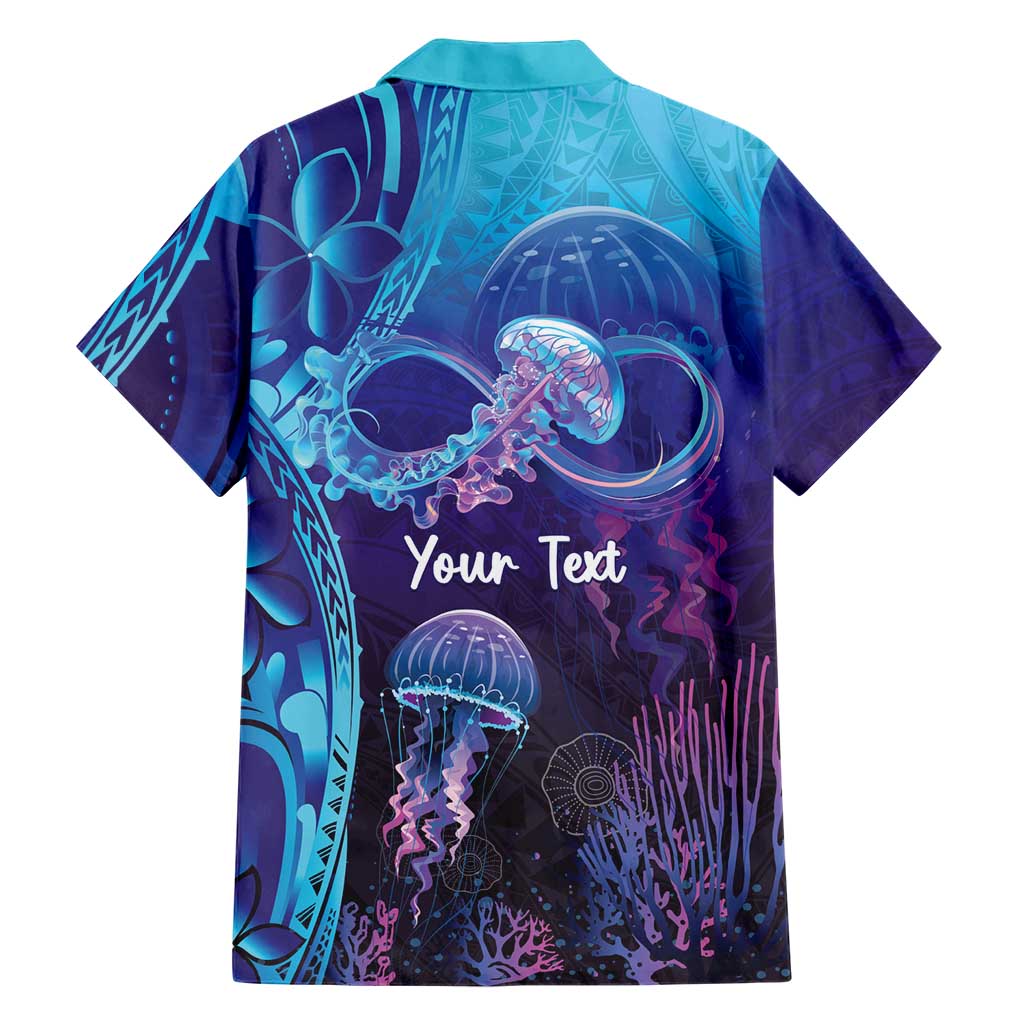 Polynesia Jellyfish Memorial Personalised Family Matching Puletasi and Hawaiian Shirt Infinity Jellies Polynesian Pattern LT14 - Polynesian Pride
