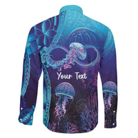 Polynesia Jellyfish Memorial Personalised Family Matching Puletasi and Hawaiian Shirt Infinity Jellies Polynesian Pattern LT14 - Polynesian Pride