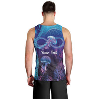 Polynesia Jellyfish Memorial Personalised Men Tank Top Infinity Jellies Polynesian Pattern