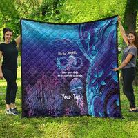 Polynesia Jellyfish Memorial Personalised Quilt Infinity Jellies Polynesian Pattern