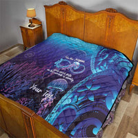 Polynesia Jellyfish Memorial Personalised Quilt Infinity Jellies Polynesian Pattern