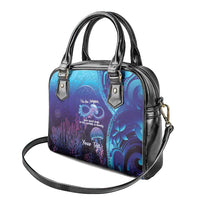 Polynesia Jellyfish Memorial Personalised Shoulder Handbag Infinity Jellies Polynesian Pattern
