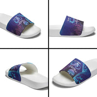 Polynesia Jellyfish Memorial Personalised Slide Sandals Infinity Jellies Polynesian Pattern