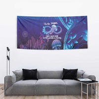 Polynesia Jellyfish Memorial Personalised Tapestry Infinity Jellies Polynesian Pattern