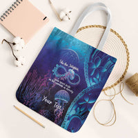 Polynesia Jellyfish Memorial Personalised Tote Bag Infinity Jellies Polynesian Pattern