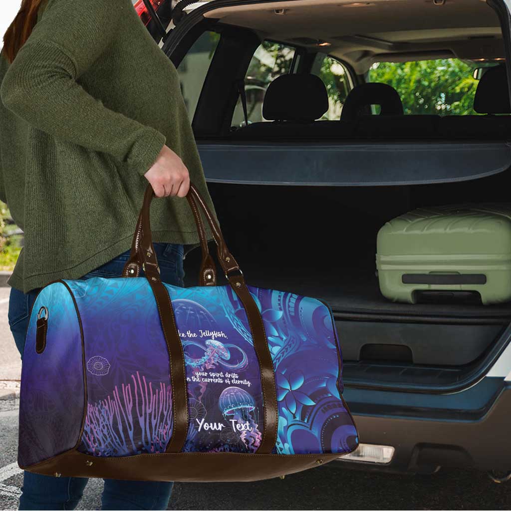 Polynesia Jellyfish Memorial Personalised Travel Bag Infinity Jellies Polynesian Pattern