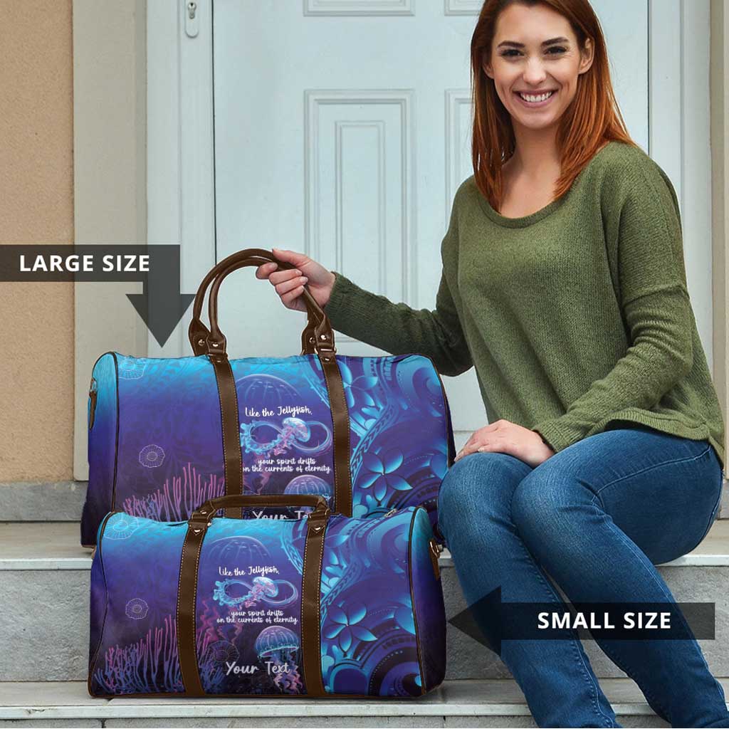 Polynesia Jellyfish Memorial Personalised Travel Bag Infinity Jellies Polynesian Pattern