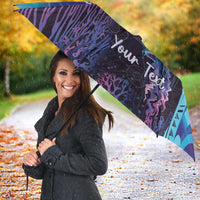Polynesia Jellyfish Memorial Personalised Umbrella Infinity Jellies Polynesian Pattern