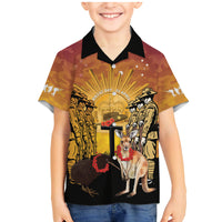 Australia And New Zealand ANZAC Family Matching Mermaid Dress and Hawaiian Shirt Aussie Kangaroo With Aotearoa Kiwi Lest We Forget