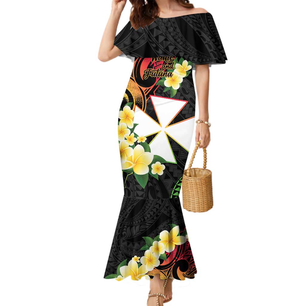 Wallis and Futuna Victory Day Family Matching Mermaid Dress and Hawaiian Shirt Liberty Equality Fraternity Polynesian Plumeria