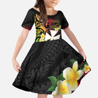 Wallis and Futuna Victory Day Family Matching Puletasi and Hawaiian Shirt Liberty Equality Fraternity Polynesian Plumeria