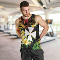 Wallis and Futuna Victory Day Men Tank Top Liberty Equality Fraternity Polynesian Plumeria