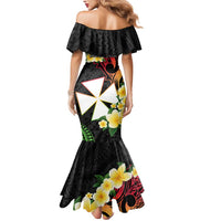 Wallis and Futuna Victory Day Mermaid Dress Liberty Equality Fraternity Polynesian Plumeria