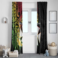 Wallis and Futuna Victory Day Window Curtain Liberty Equality Fraternity Polynesian Plumeria