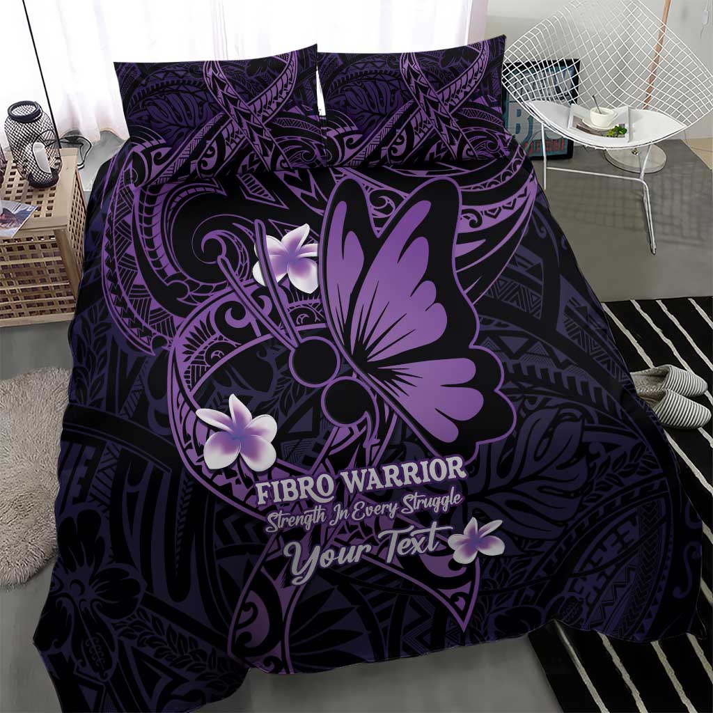 Personalised Fibromyalgia Awareness Month Bedding Set Fibro Warrior Strength In Every Struggle