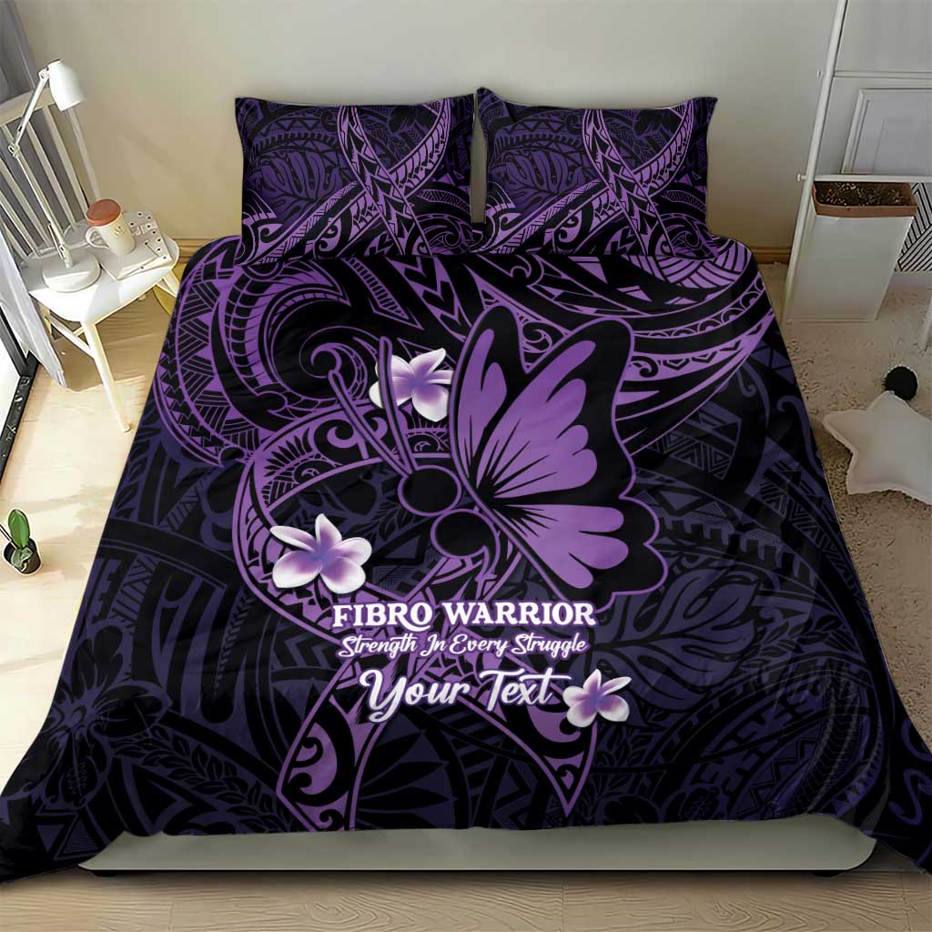 Personalised Fibromyalgia Awareness Month Bedding Set Fibro Warrior Strength In Every Struggle