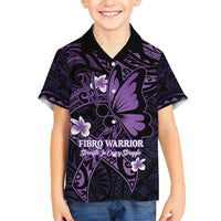 Personalised Fibromyalgia Awareness Month Family Matching Short Sleeve Bodycon Dress and Hawaiian Shirt Fibro Warrior Strength In Every Struggle