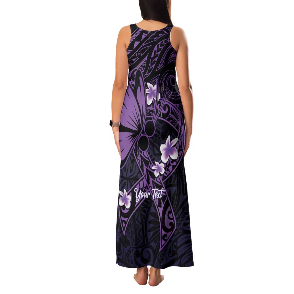 Personalised Fibromyalgia Awareness Month Family Matching Tank Maxi Dress and Hawaiian Shirt Fibro Warrior Strength In Every Struggle
