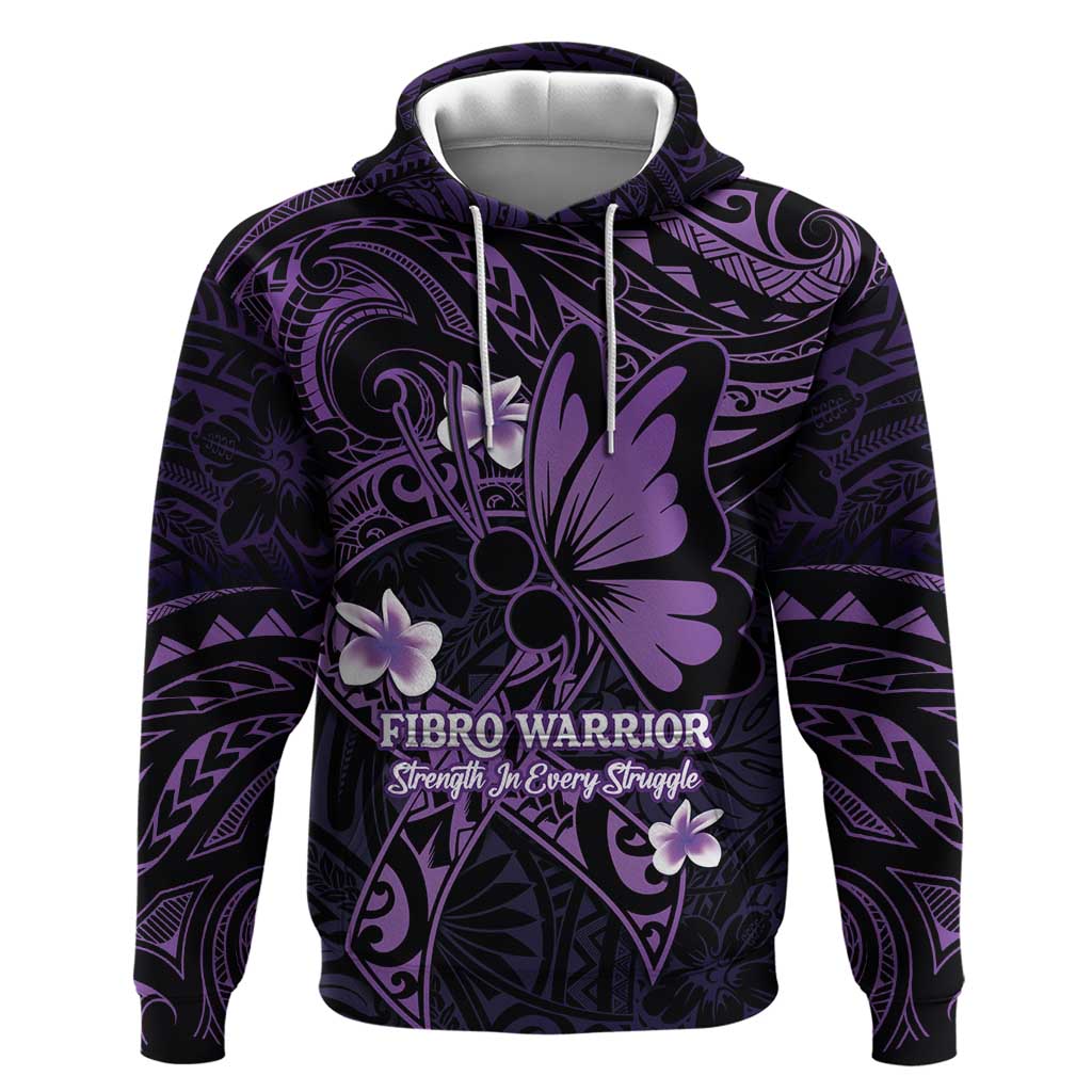 Personalised Fibromyalgia Awareness Month Hoodie Fibro Warrior Strength In Every Struggle