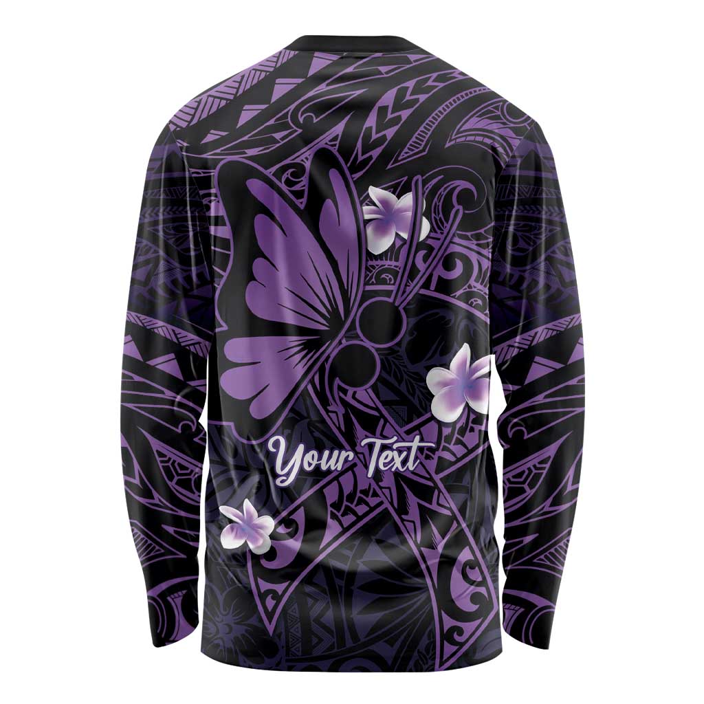 Personalised Fibromyalgia Awareness Month Long Sleeve Shirt Fibro Warrior Strength In Every Struggle