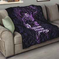 Personalised Fibromyalgia Awareness Month Quilt Fibro Warrior Strength In Every Struggle